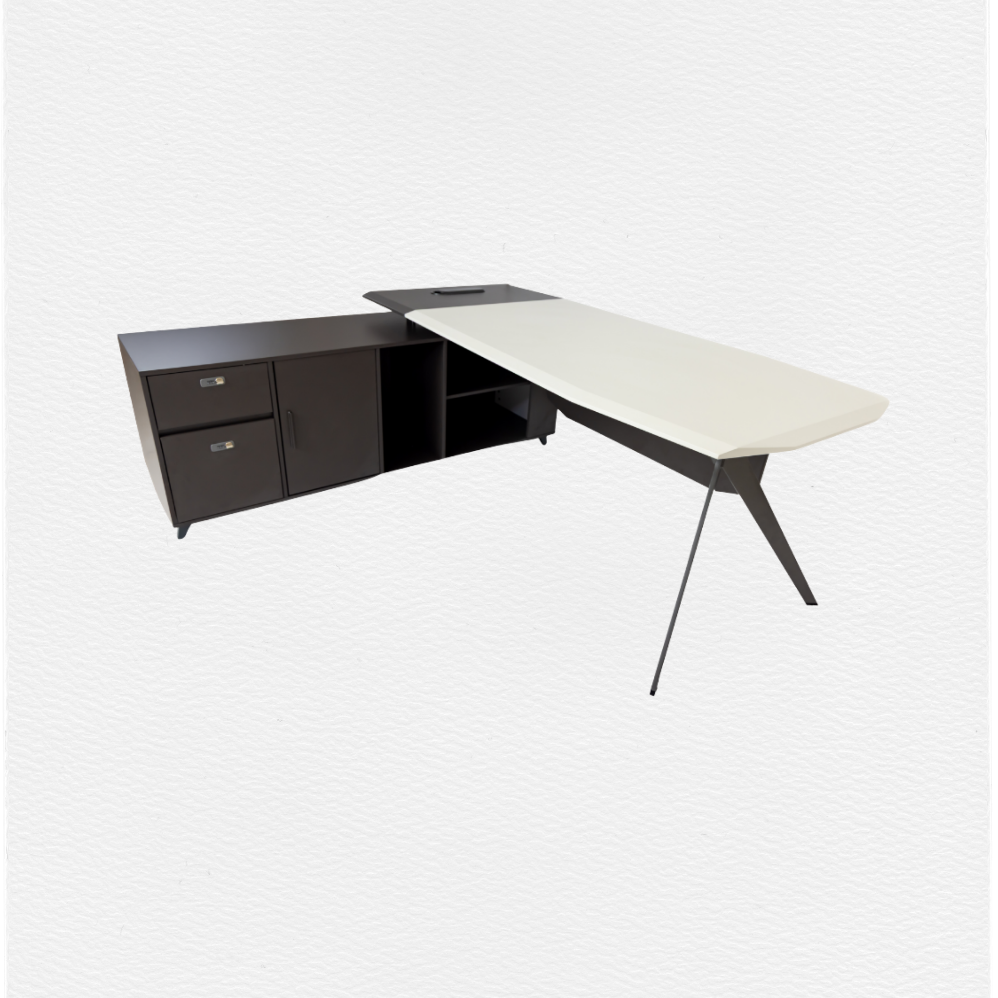 AL PLUS 200*175 escritorio en L con cajonera DiMo Diseño y Mobiliario