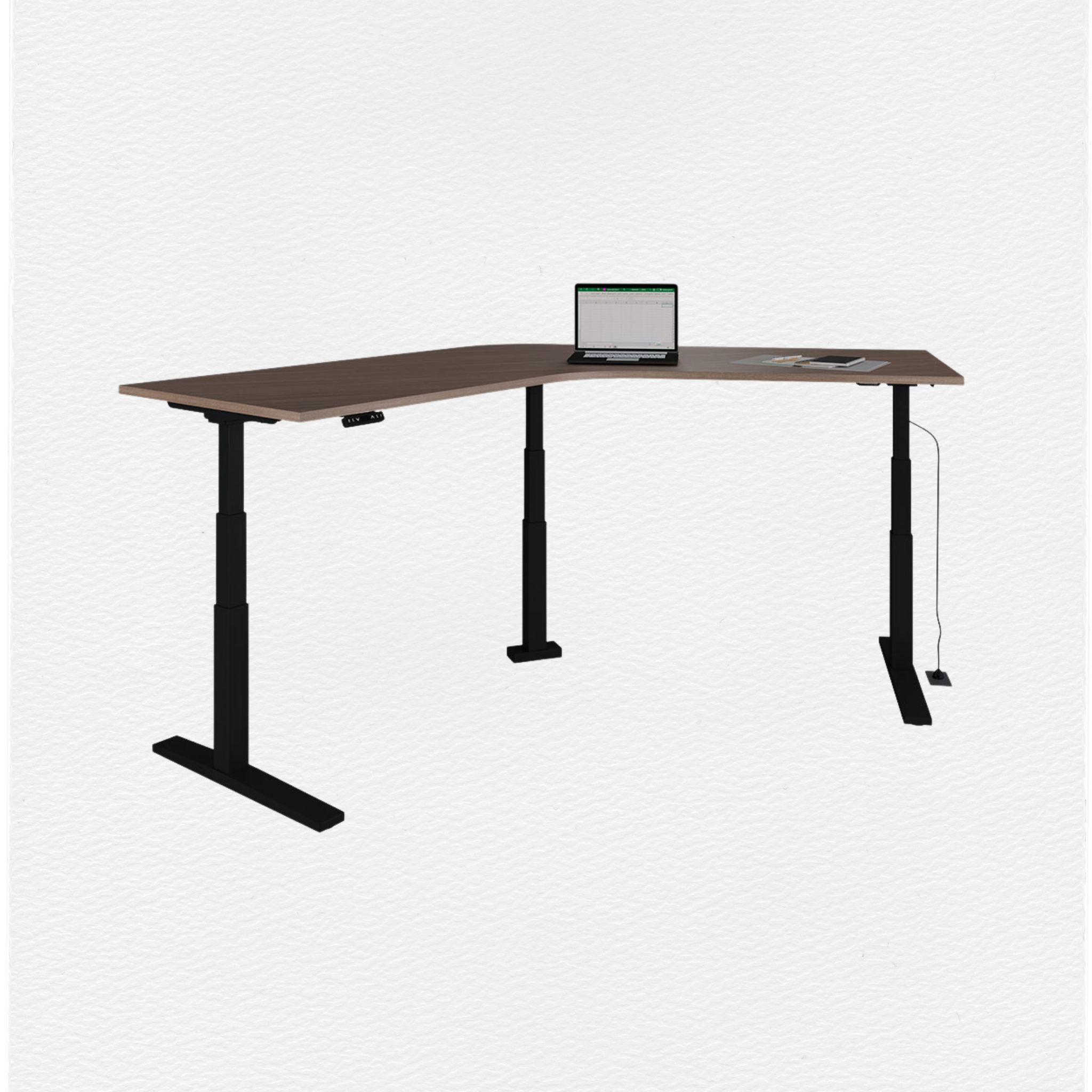ASCEND EJECUTIVO ESCRITORIO ELEVABLE EN L DiMo Diseño y Mobiliario