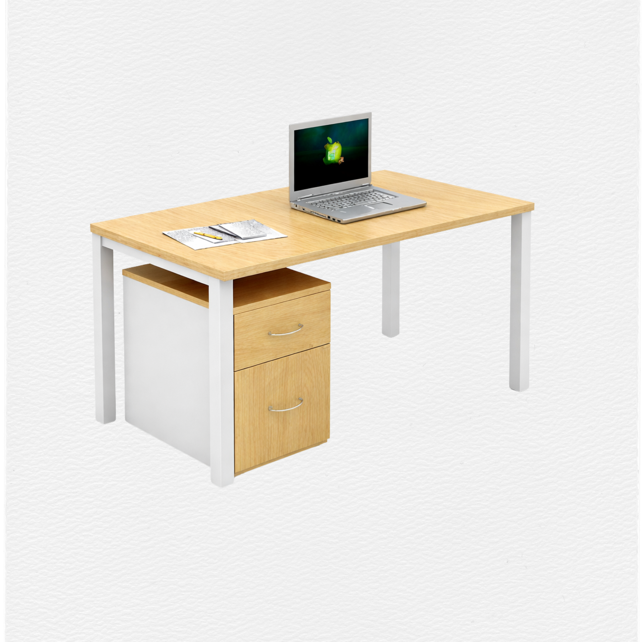 ESCRITORIO SILVER SECRETARIAL ESCRITORIO LINEAL CON CAJONES DiMo Diseño y Mobiliario
